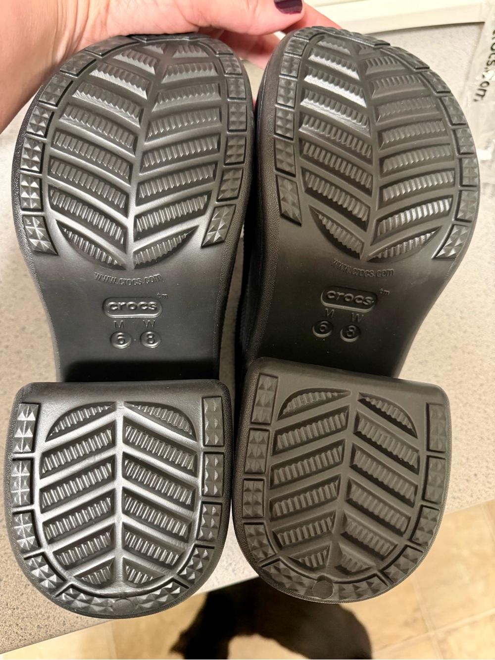CROCS Black Siren Platform Clogs Discontinued - Picture 4 of 7
